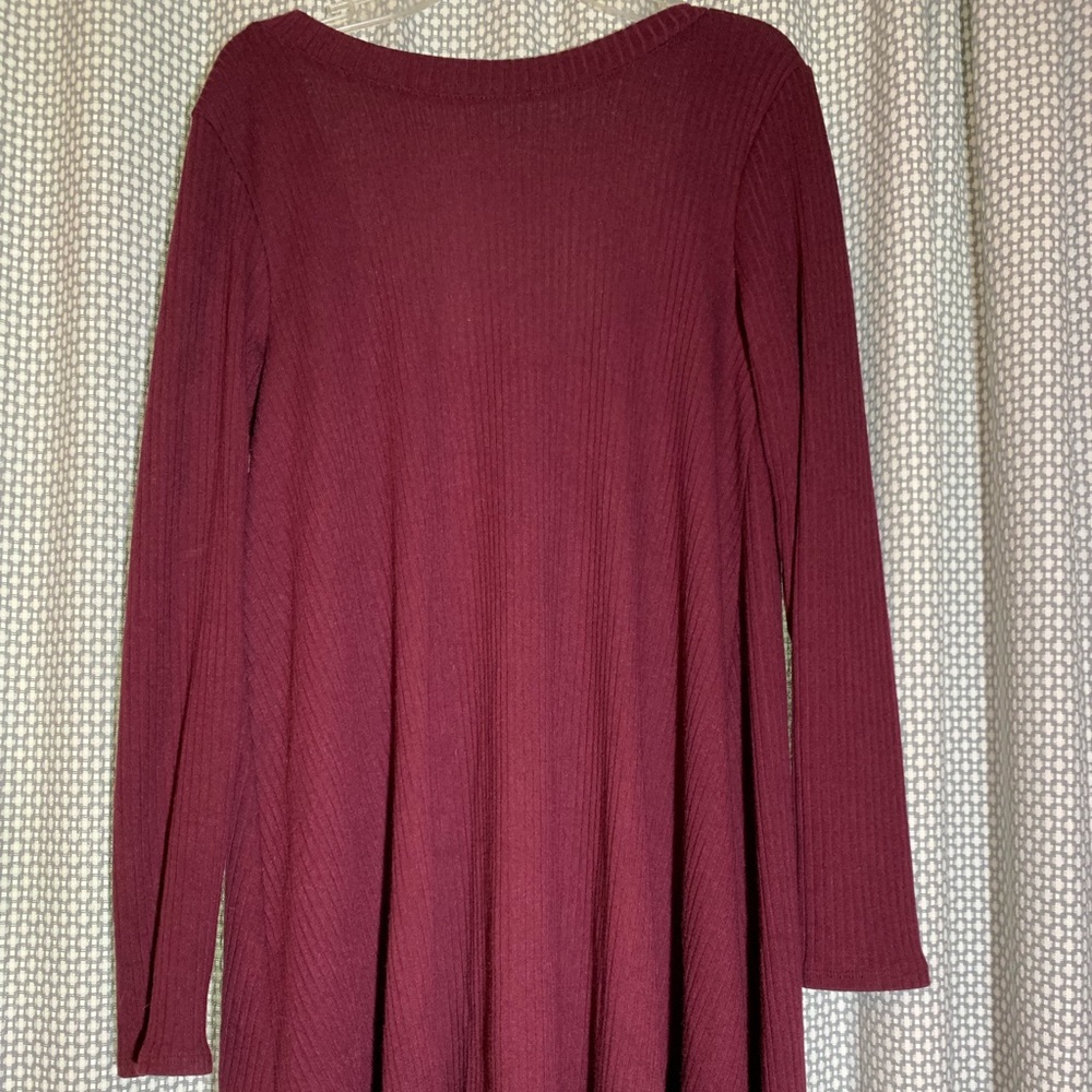 low back long sleeve dress